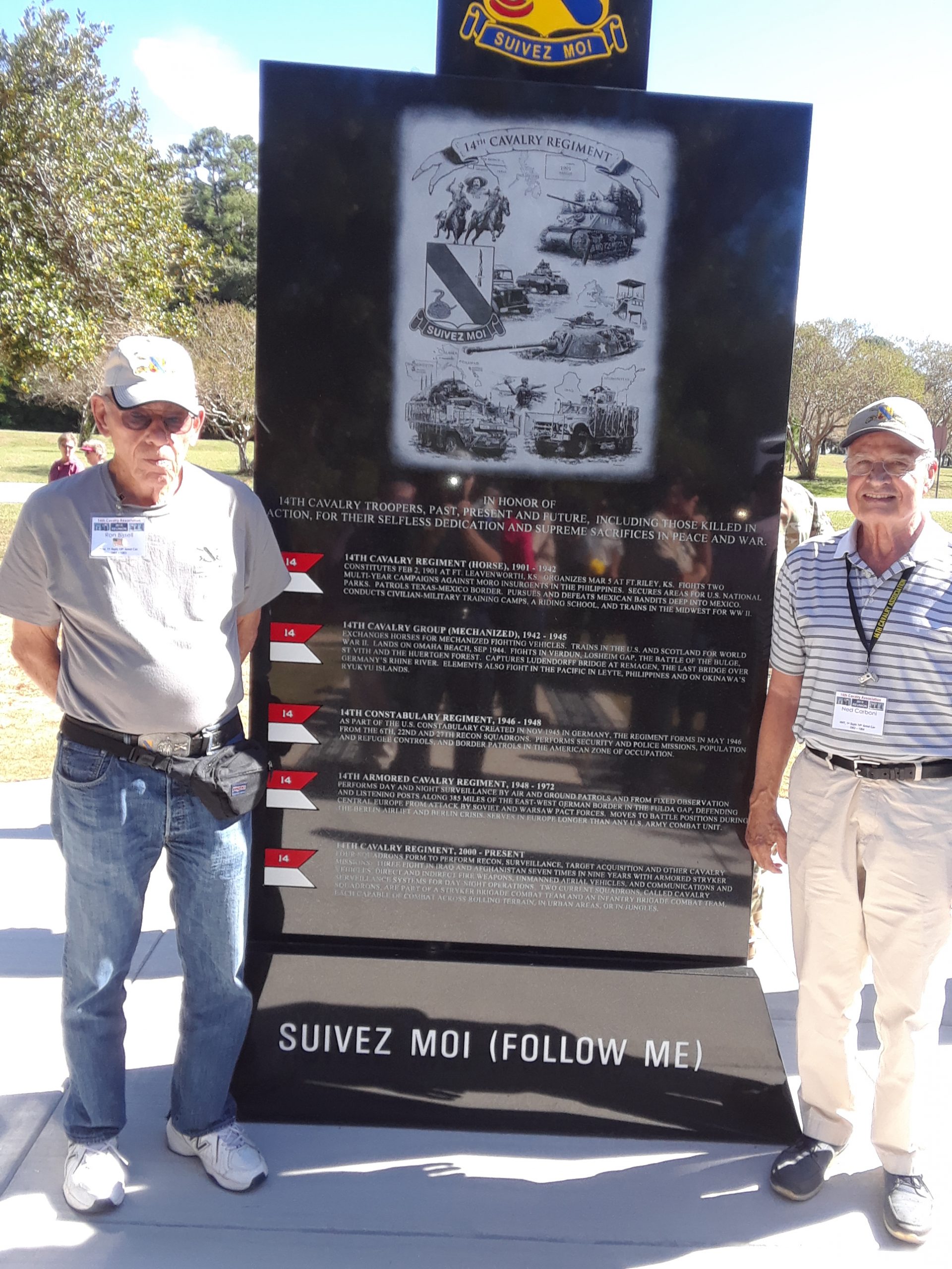 Dedication Of The 14th Cavalry Regimental Memorial Monument — Click ...